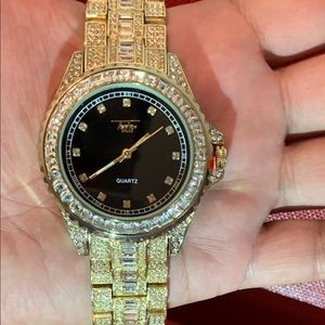 Brand New with Original Box Mens Gold Plated Watch